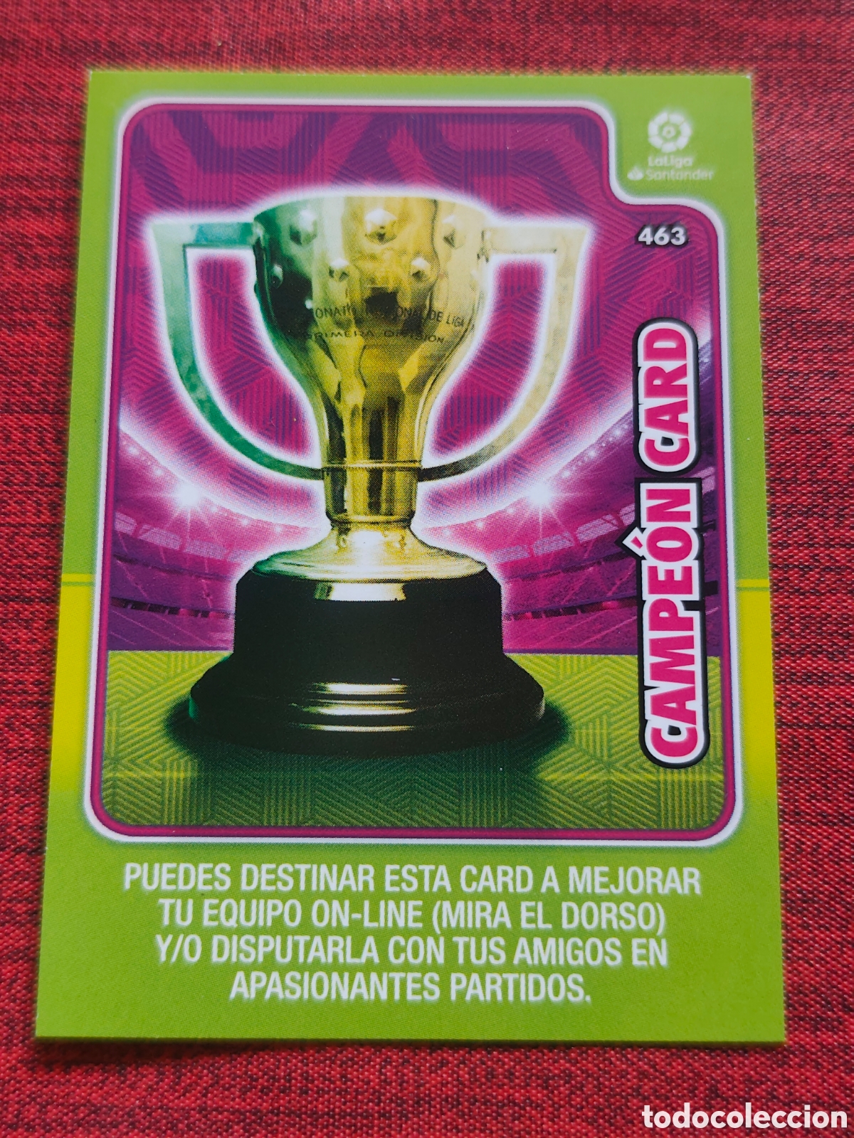 Cromos de f&uacute;tbol: 463 CAMPE&Oacute;N CARD ADRENALYN XL 2019 2020