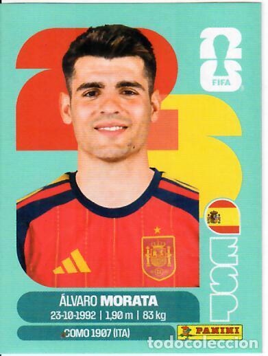 Cromos de f&uacute;tbol: CROMO PANINI MUNDIAL WORLD CUP 2026 - ESP 19 - MORATA - ESPA&Ntilde;A