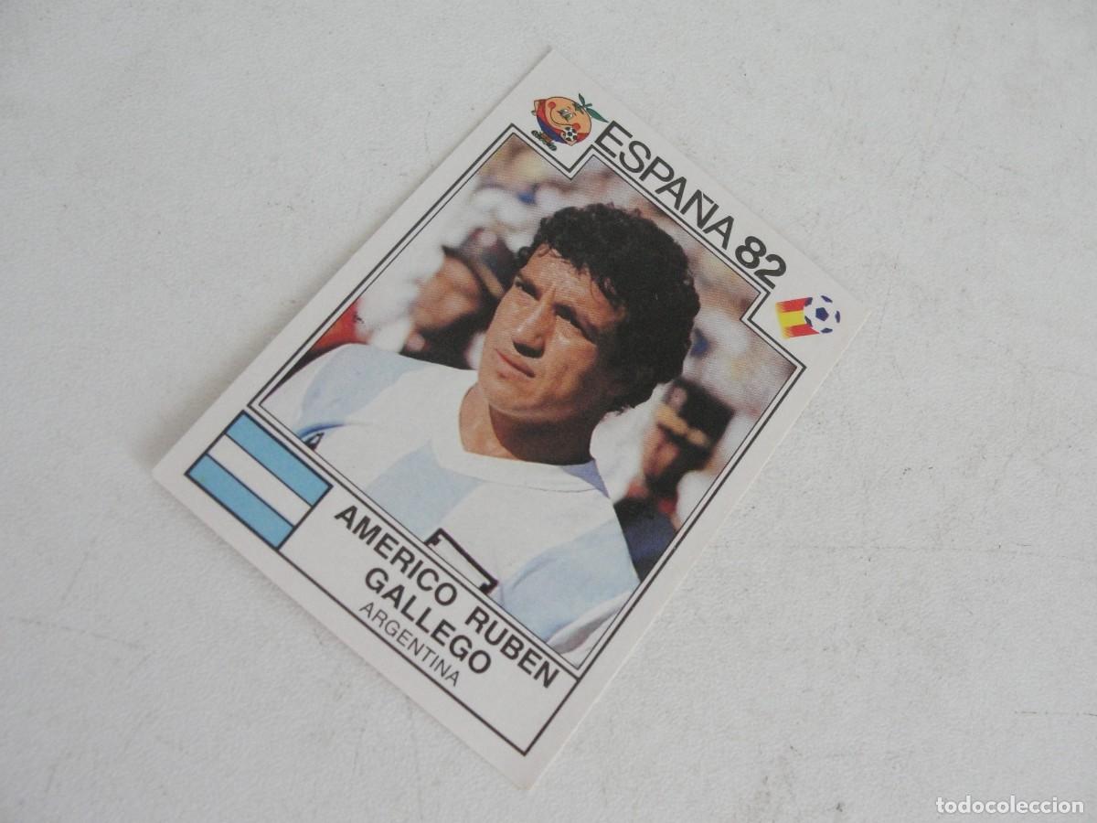 Cromos de f&uacute;tbol: ESPA&Ntilde;A PANINI 82 - AMERICO RUBEN GALLEGO / ARGENTINA 173 - SIN PEGAR - MUY BUEN ESTADO
