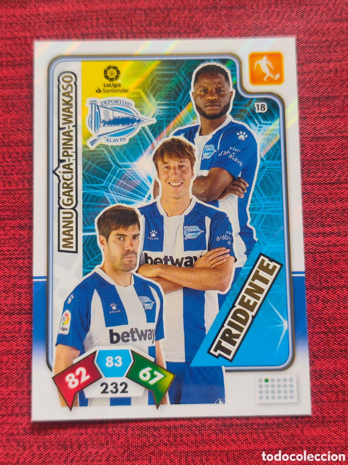 Cromos de f&uacute;tbol: 18 TRIDENTE ALAV&Eacute;S ADRENALYN XL 2019 2020