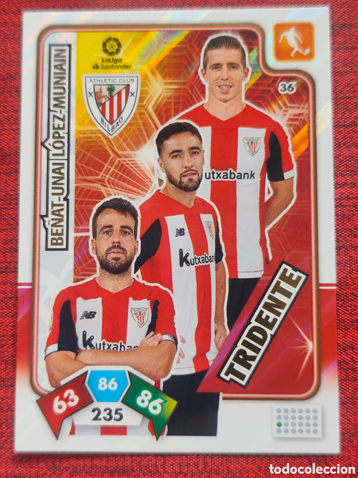 Cromos de f&uacute;tbol: 36 TRIDENTE ATHLETIC BILBAO ADRENALYN XL 2019 2020