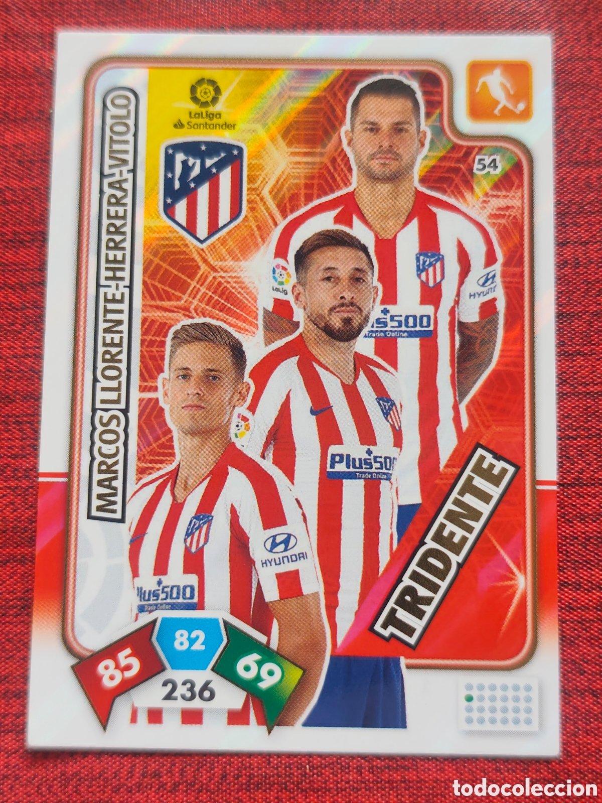 Cromos de f&uacute;tbol: 54 TRIDENTE ATL&Eacute;TICO MADRID ADRENALYN XL 2019 2020