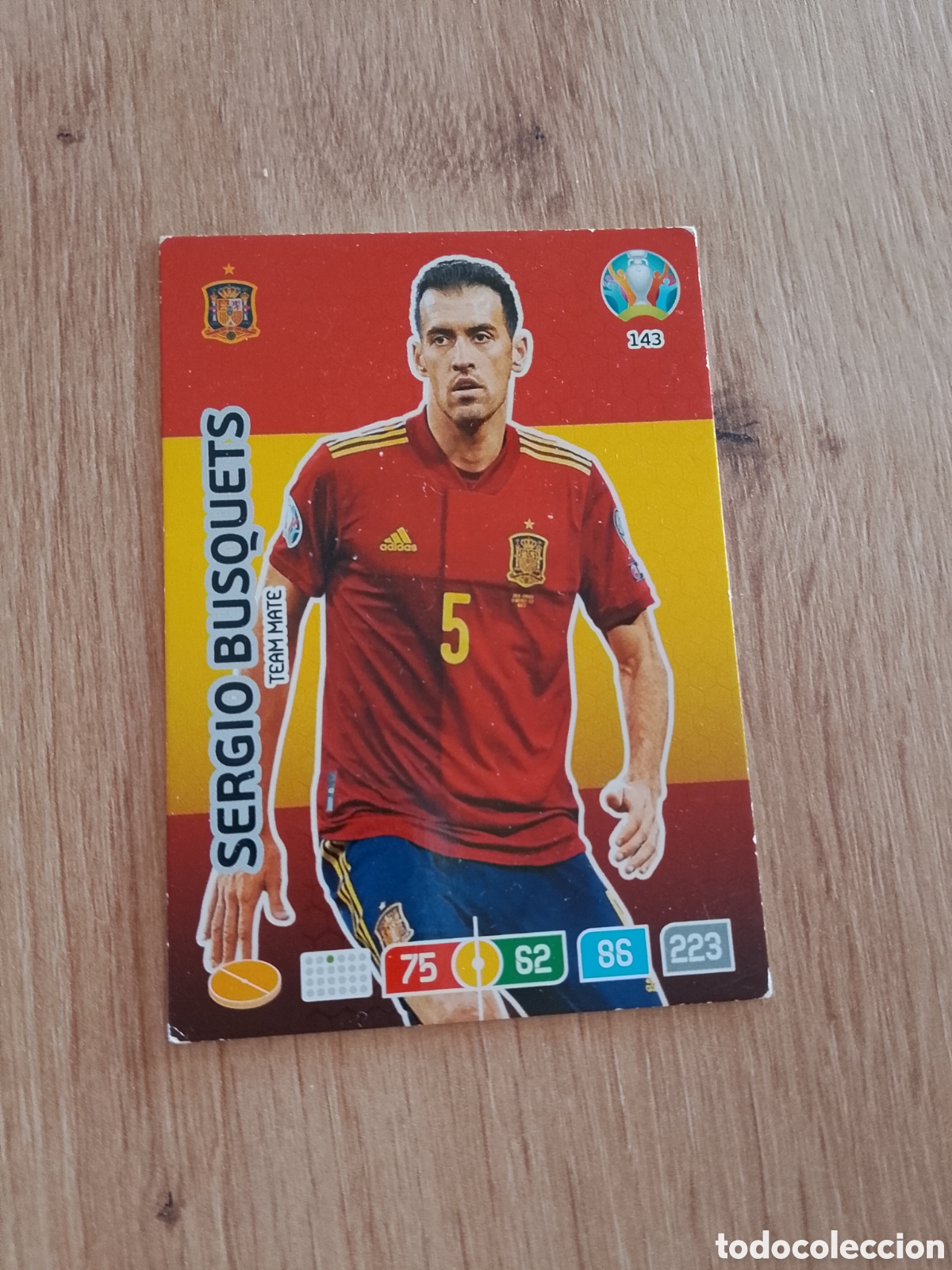 Cromos de f&uacute;tbol: 143 BUSQUETS ESPA&Ntilde;A CROMO TARJETA PANINI FUTBOL EURO 2020 EUROCOPA ADRENALYN PREVIEW