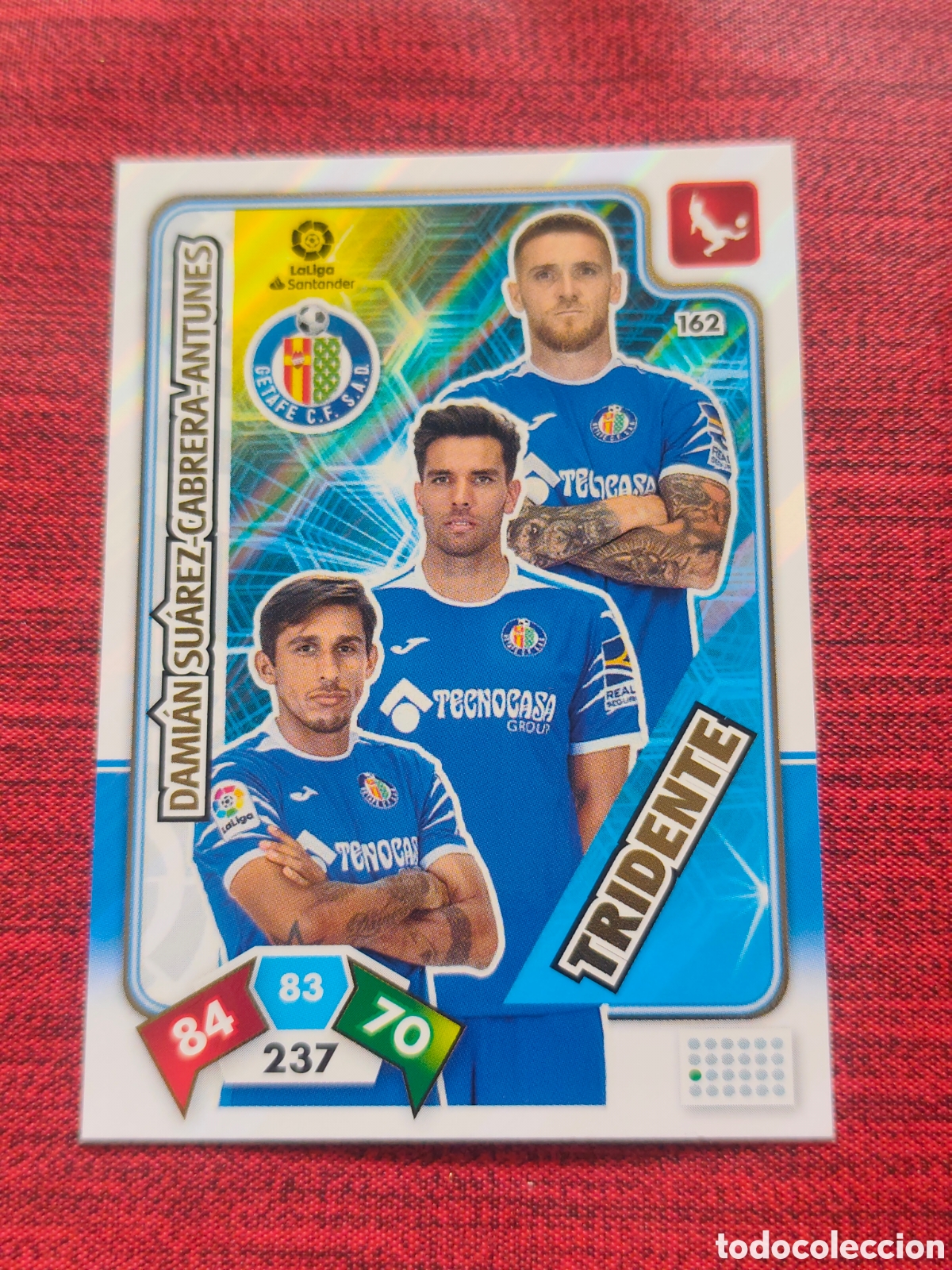 Cromos de f&uacute;tbol: 162 TRIDENTE GETAFE ADRENALYN XL 2019 2020