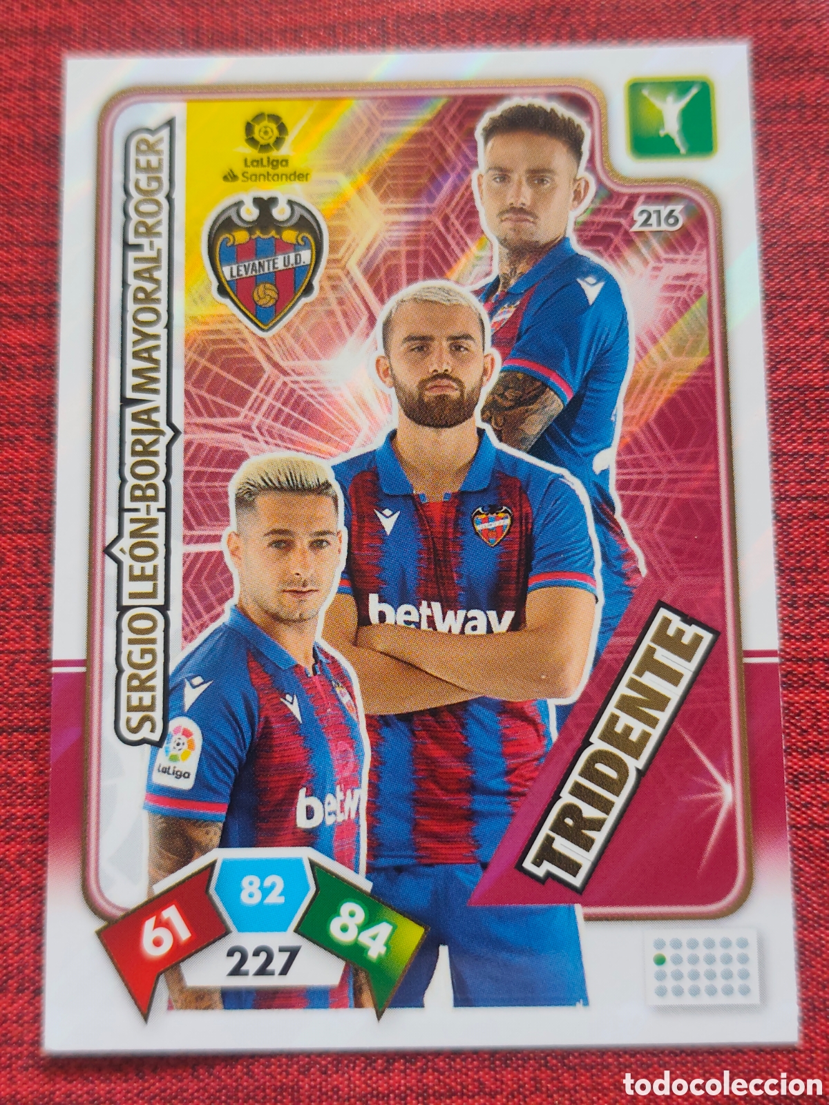 Cromos de f&uacute;tbol: 216 TRIDENTE LEVANTE ADRENALYN XL 2019 2020