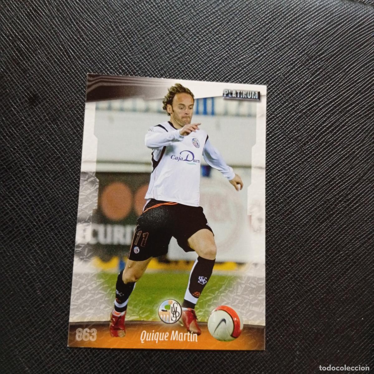 Cromos de f&uacute;tbol: 863 QUIQUE MARTIN SALAMANCA MUNDICROMO QUIZ GAME 2008 2009 FUTBOL 08 09 - A212 PG34
