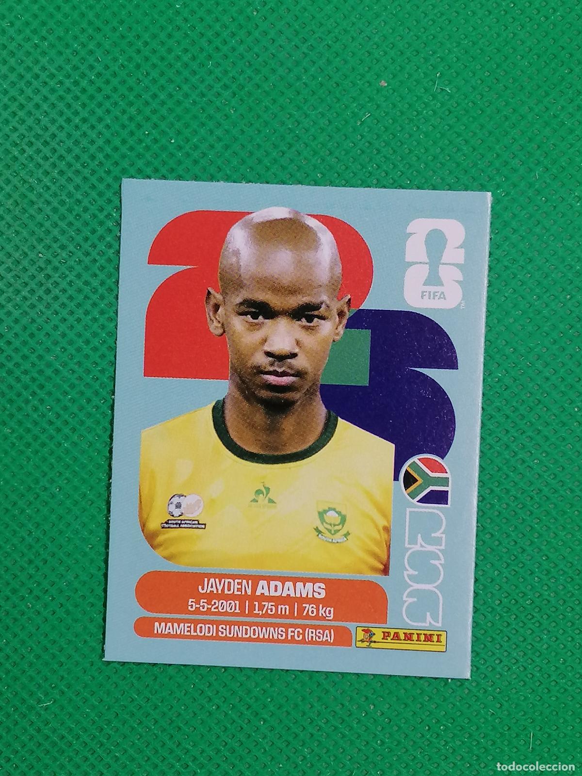 Cromos de f&uacute;tbol: JAYDEN ADAMS SUDAFRICA RSA UPDATE SET ⚽ PANINI FIFA MUNDIAL WORLD CUP 26 2026 STICKER ⚽
