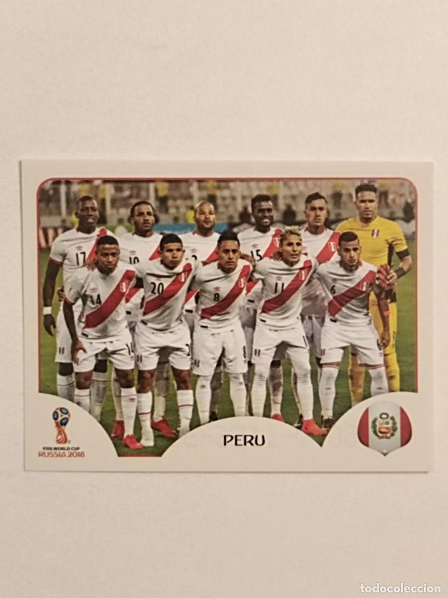 Fu&szlig;ball-Sticker: #221 ALINEACION (PERU) MUNDIAL RUSIA 2018 PANINI VERSION ROSA