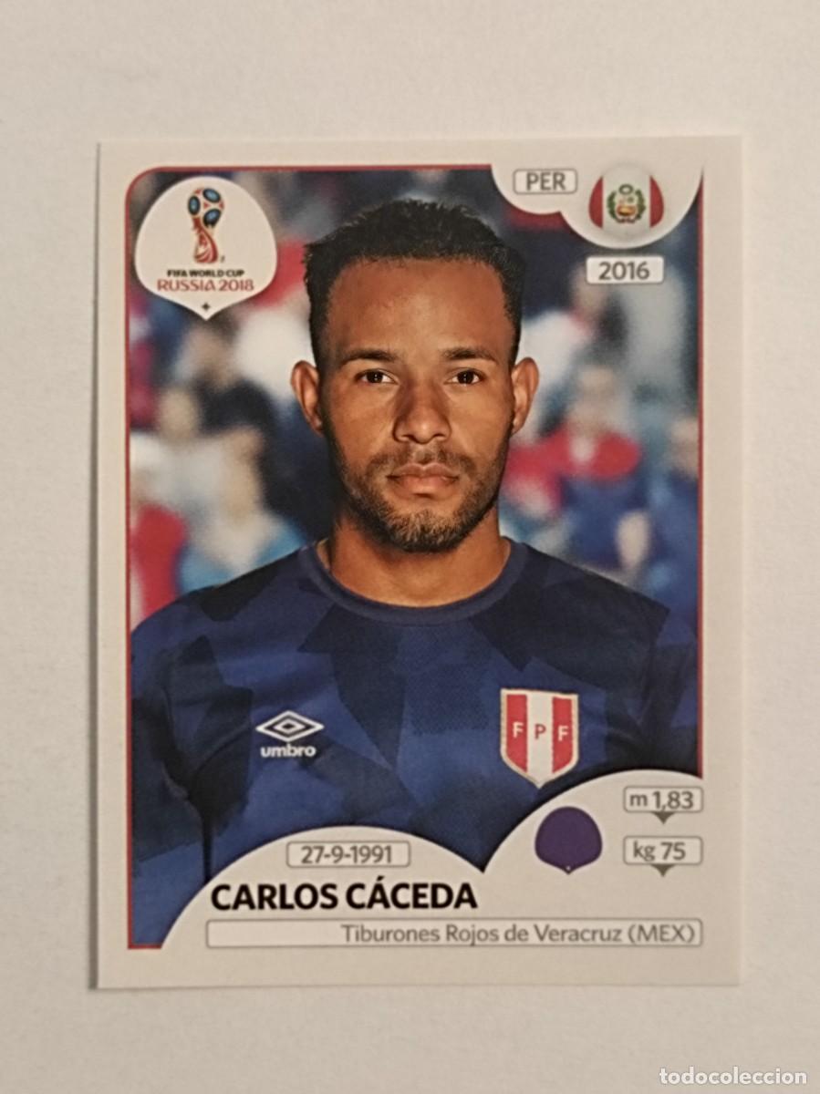 Fu&szlig;ball-Sticker: #223 CACEDA (PERU) MUNDIAL RUSIA 2018 PANINI VERSION ROSA
