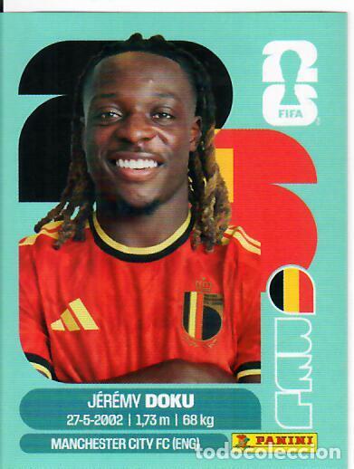 Cromos de f&uacute;tbol: CROMO PANINI MUNDIAL WORLD CUP 2026 - BEL 16 - DOKU - B&Eacute;LGICA