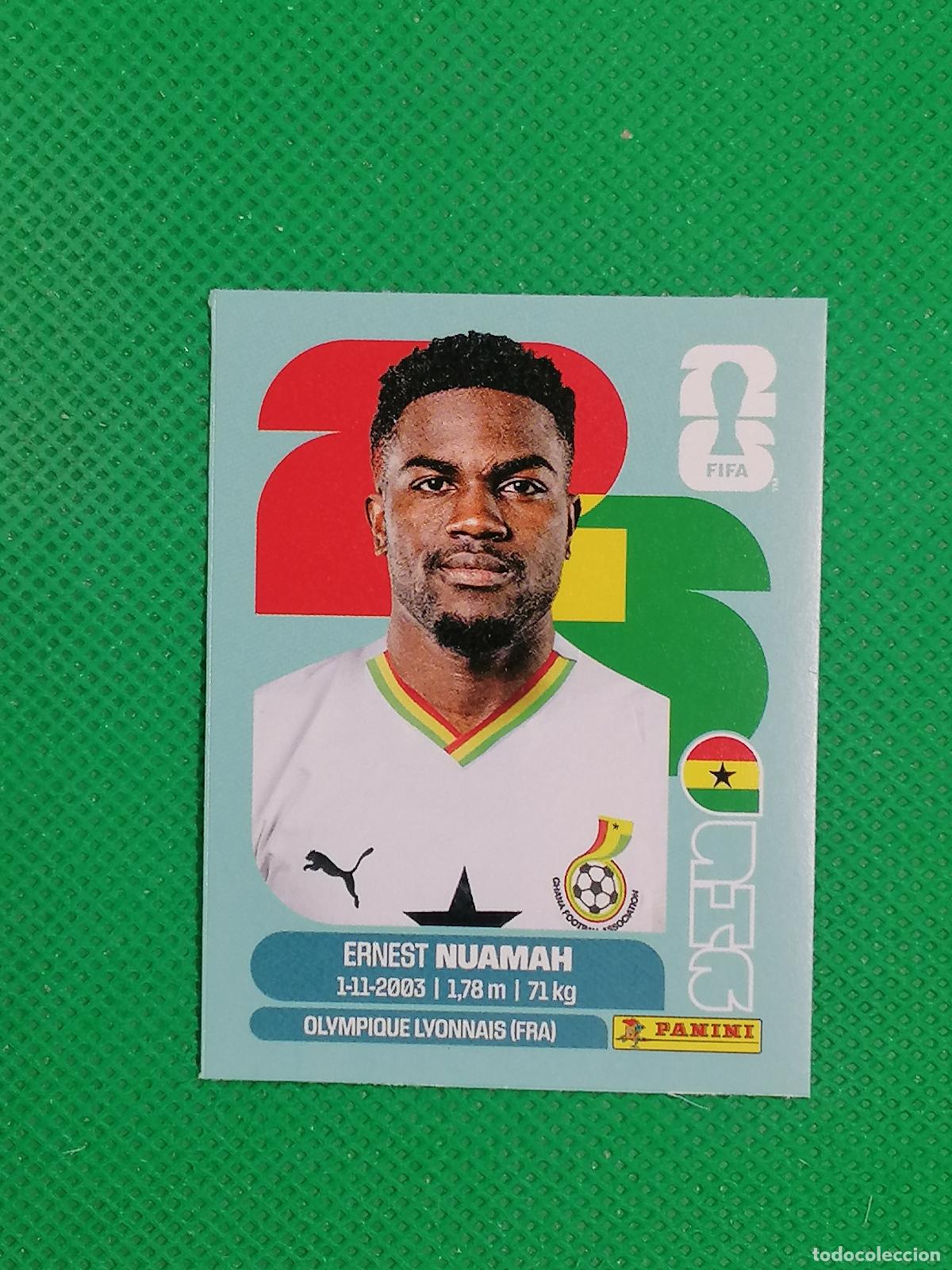 Cartes &agrave; collectionner de Football: ERNEST NUAMAH GHANA GHA UPDATE SET ⚽ PANINI FIFA MUNDIAL WORLD CUP 26 2026 STICKER ⚽
