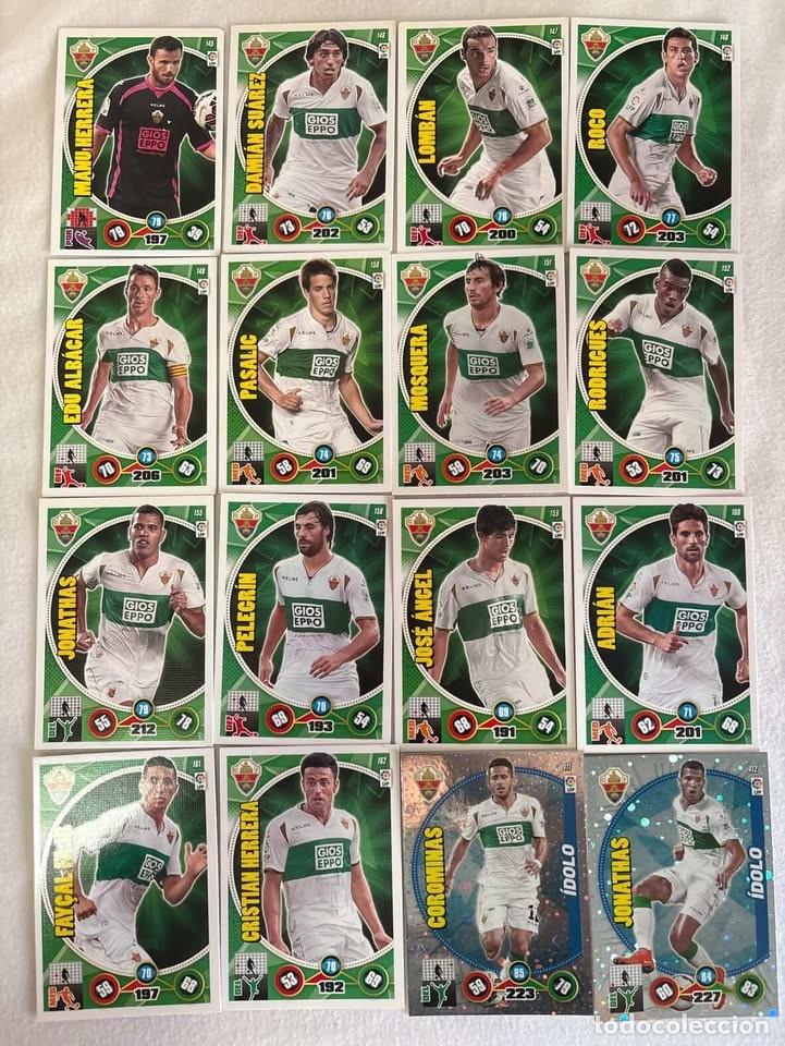Cromos de f&uacute;tbol: Lote Cartas Elche Adrenalyn 2014-15