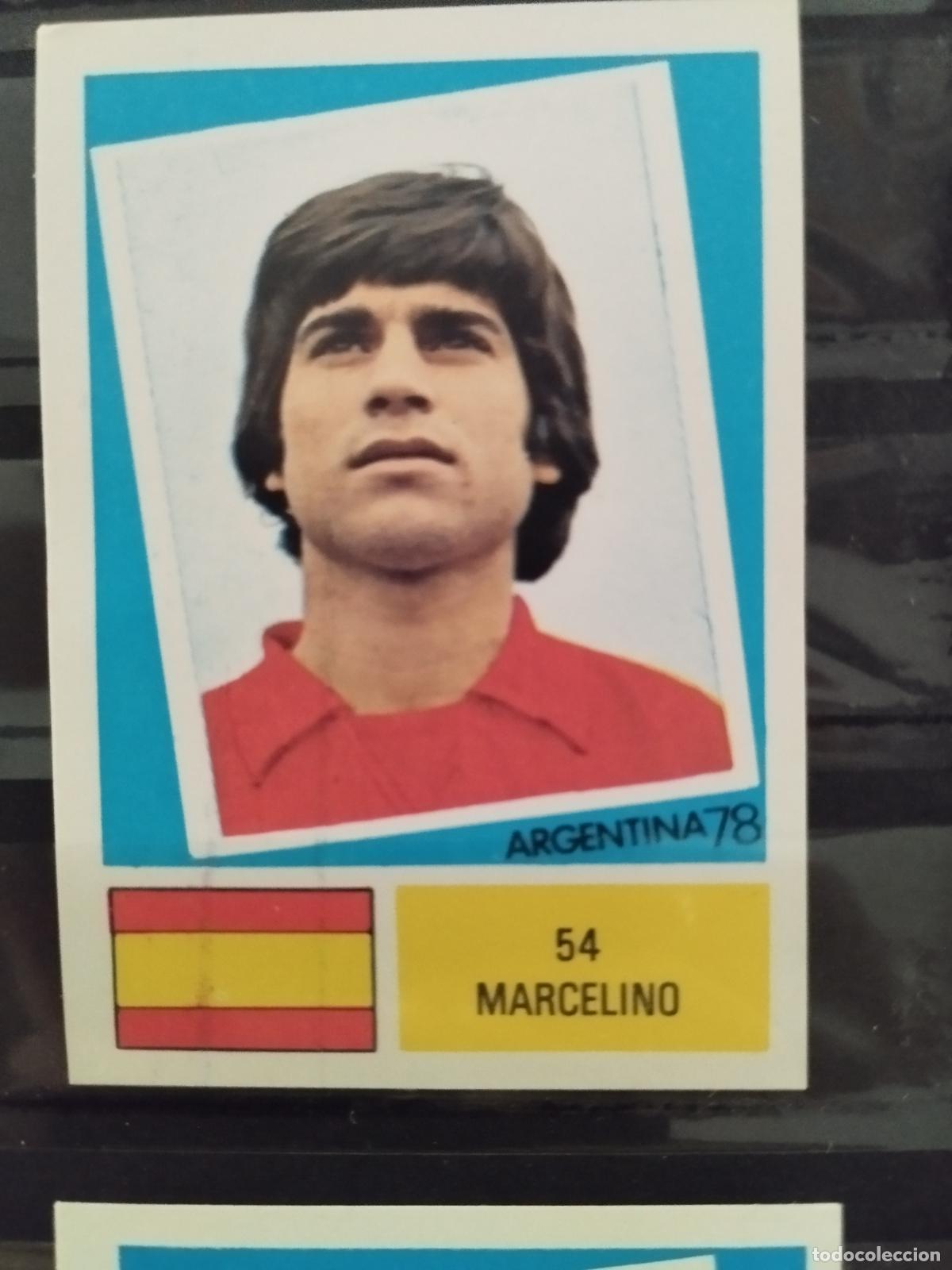 Cromos de f&uacute;tbol: MUNDIAL DE FUTBOL ARGENTINA 1978. ED. FHER. N 54. MARCELINO. ESPA&Ntilde;A.