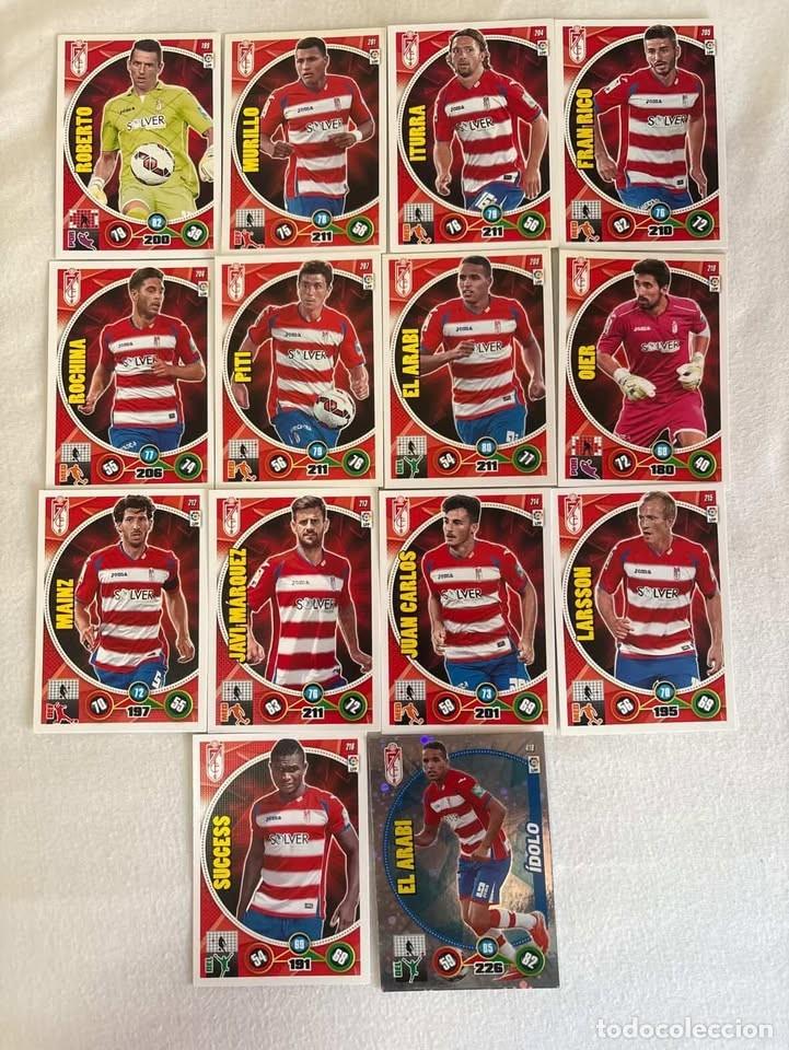 Cromos de f&uacute;tbol: Lote Cartas Granada Adrenalyn 2014-15