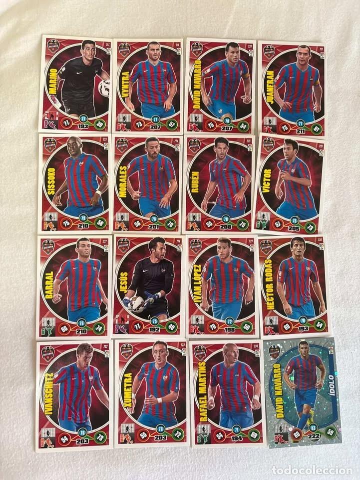 Cromos de f&uacute;tbol: Lote Cartas Levante Adrenalyn 2014-15