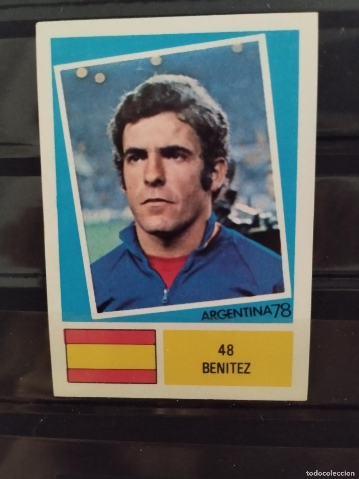 Cromos de f&uacute;tbol: MUNDIAL DE FUTBOL ARGENTINA 1978. ED. FHER. N 48. BENITEZ. ESPA&Ntilde;A.