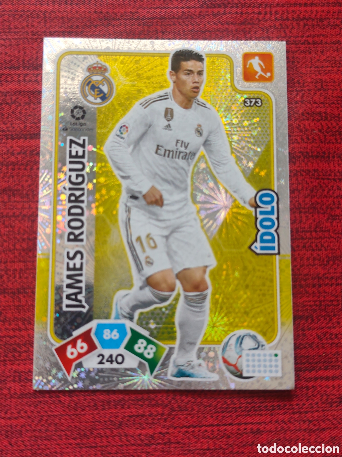 Cromos de f&uacute;tbol: 373 &Iacute;DOLO JAMES RODR&Iacute;GUEZ REAL MADRID ADRENALYN XL 2019 2020