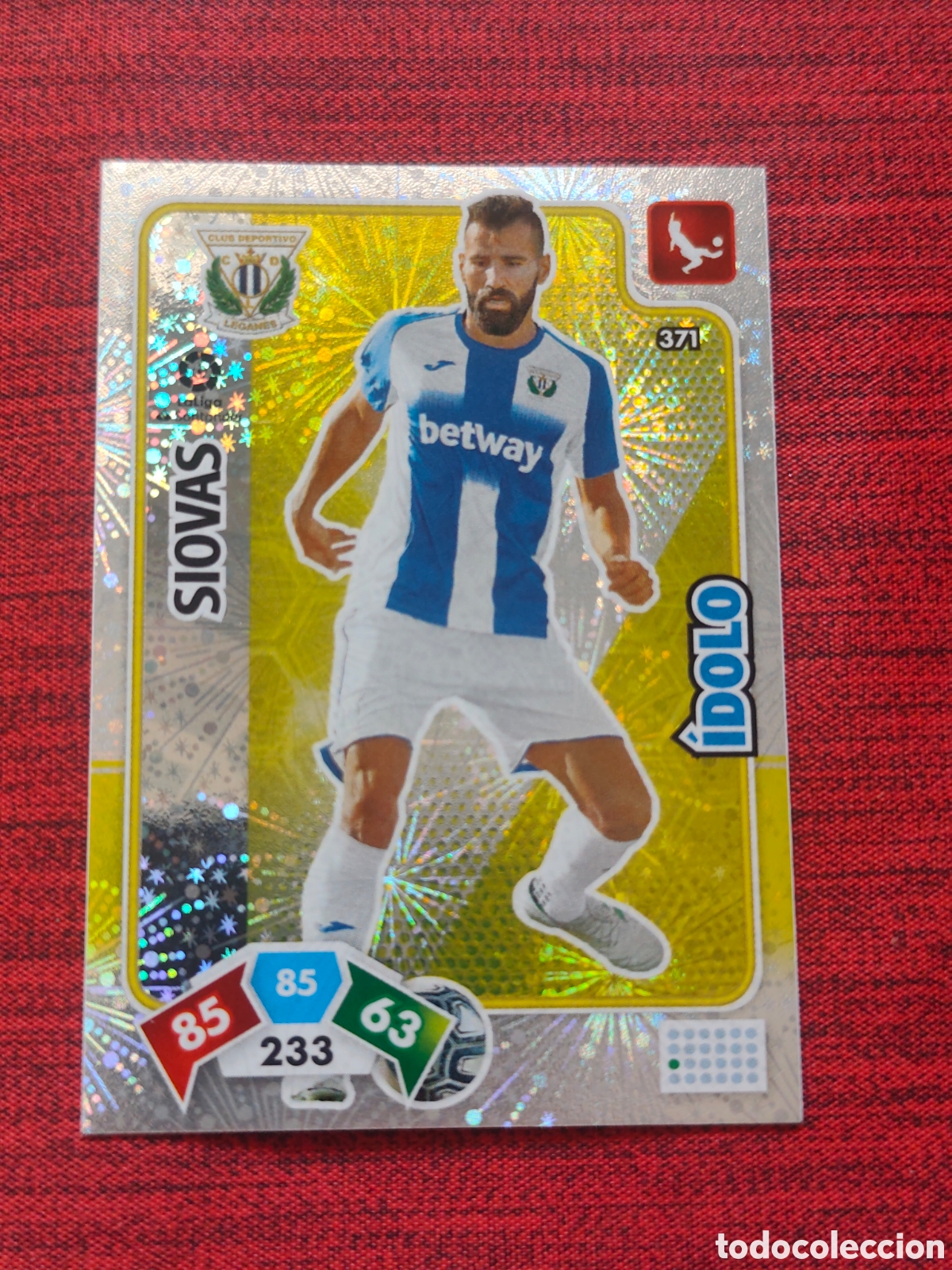 Cromos de f&uacute;tbol: 371 &Iacute;DOLO SIOVAS LEGAN&Eacute;S ADRENALYN XL 2019 2020