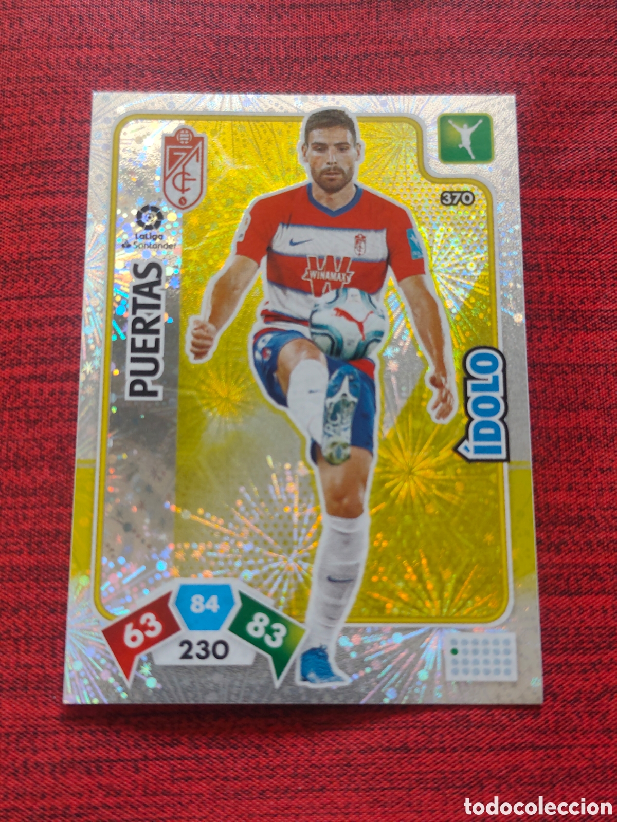 Cromos de f&uacute;tbol: 370 &Iacute;DOLO PUERTAS GRANADA ADRENALYN XL 2019 2020