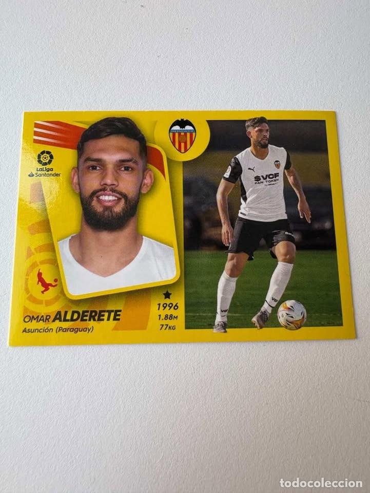 Cromos de f&uacute;tbol: Cromo Omar Alderete Valencia &Uacute;ltimos Fichajes 16 Liga Este 2021-22