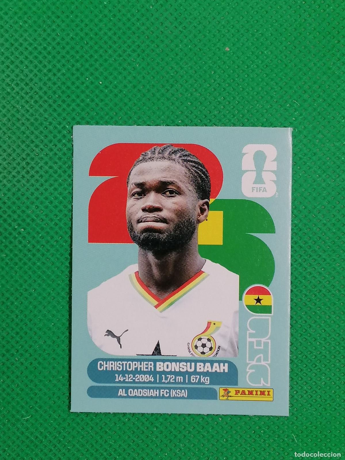 Cromos de f&uacute;tbol: CHRISTOPHER BONSU BAAH GHANA GHA UPDATE SET ⚽ PANINI FIFA MUNDIAL WORLD CUP 26 2026 STICKER ⚽