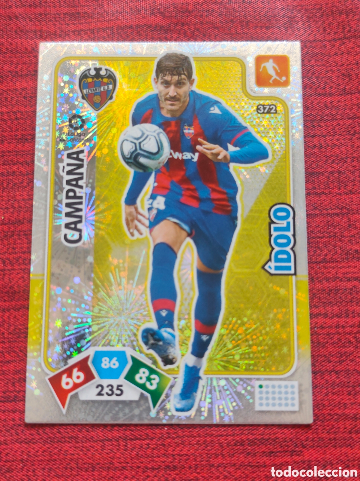 Cromos de f&uacute;tbol: 372 &Iacute;DOLO CAMPA&Ntilde;A LEVANTE ADRENALYN XL 2019 2020