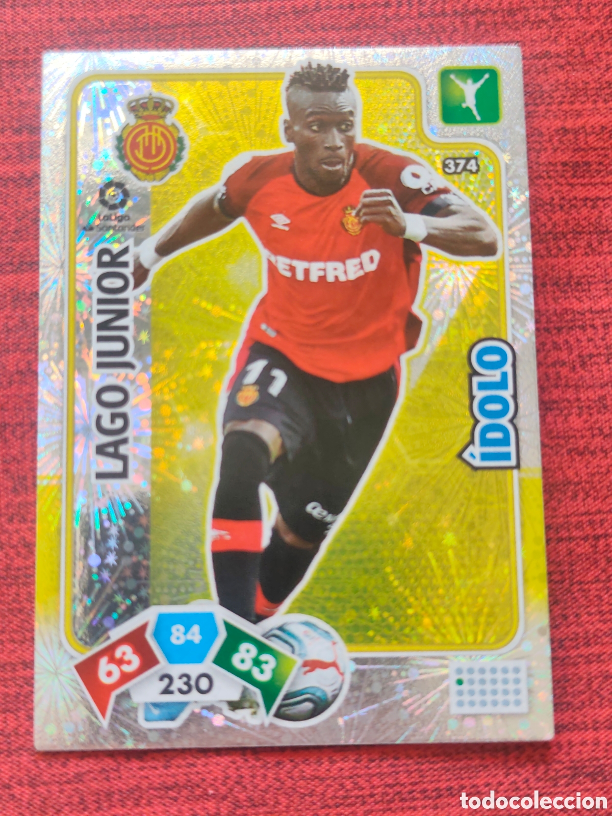 Cromos de f&uacute;tbol: 374 &Iacute;DOLO LAGO JUNIOR REAL MALLORCA ADRENALYN XL 2019 2020