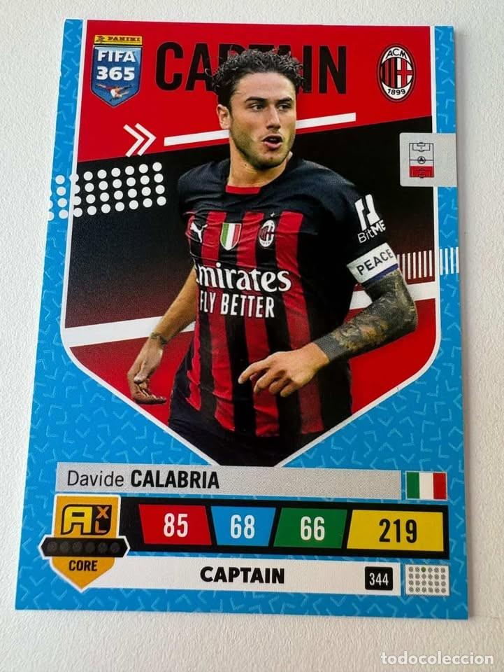 Cromos de f&uacute;tbol: Carta Davide Calabria Captain AC Mil&aacute;n FIFA 365 2023