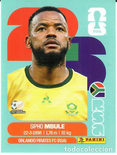 Cromos de f&uacute;tbol: CROMO PANINI MUNDIAL WORLD CUP 2026 - RSA 16 - MBULE - SUD&Aacute;FRICA
