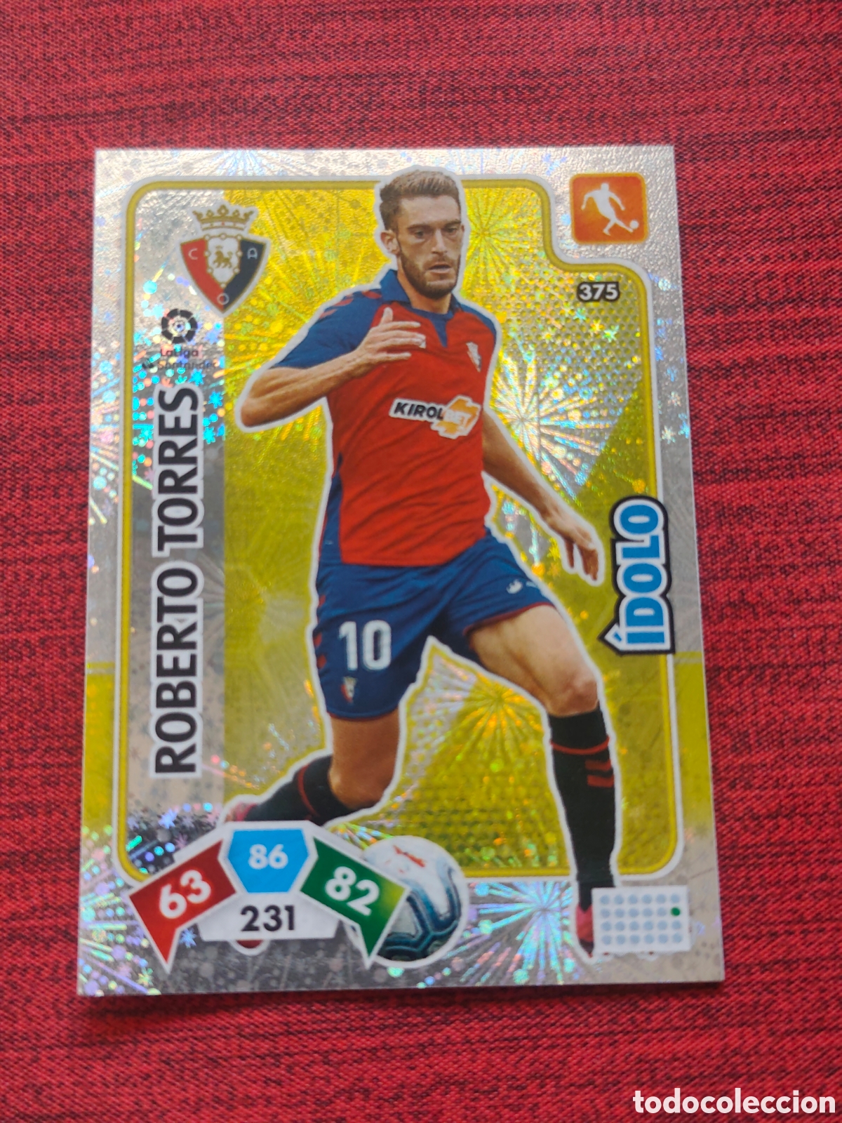 Cromos de f&uacute;tbol: 375 &Iacute;DOLO ROBERTO TORRES OSASUNA ADRENALYN XL 2019 2020