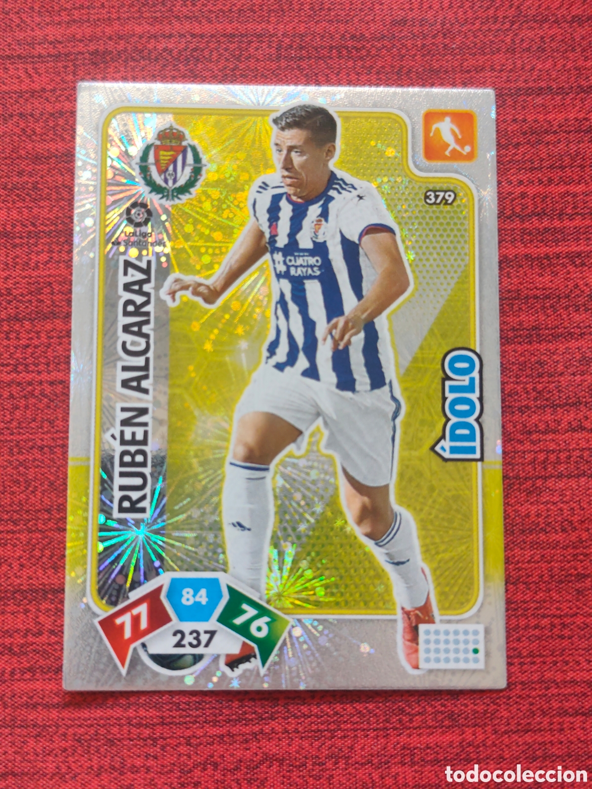 Cromos de f&uacute;tbol: 379 &Iacute;DOLO RUB&Eacute;N ALCARAZ REAL VALLADOLID ADRENALYN XL 2019 2020