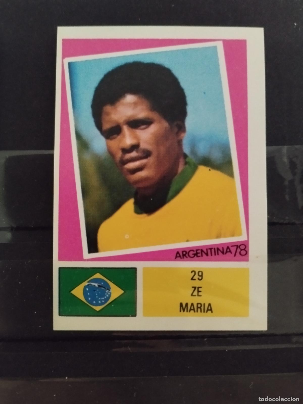 Cromos de f&uacute;tbol: MUNDIAL DE FUTBOL ARGENTINA 1978. ED. FHER. N 29. ZE MARIA. BRASIL.