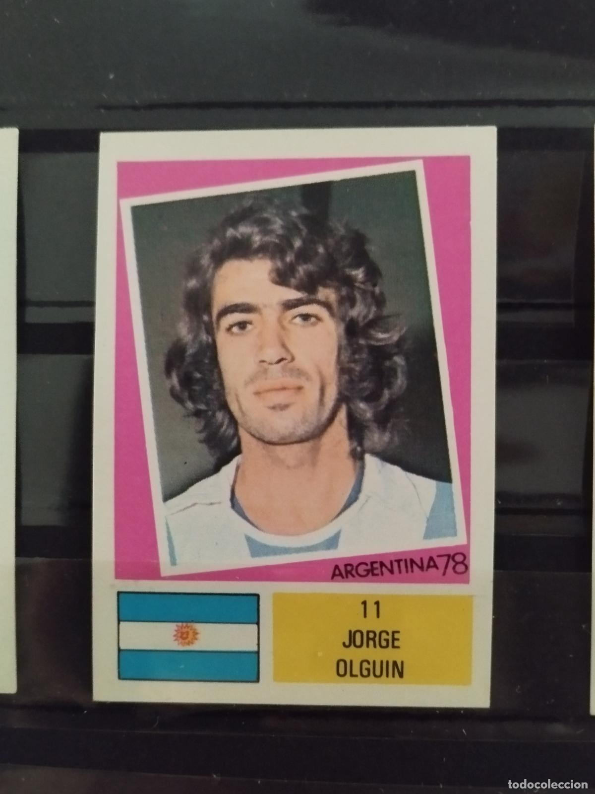 Cromos de f&uacute;tbol: MUNDIAL DE FUTBOL ARGENTINA 1978. ED. FHER. N 11. JORGE OLGUIN. ARGENTINA.