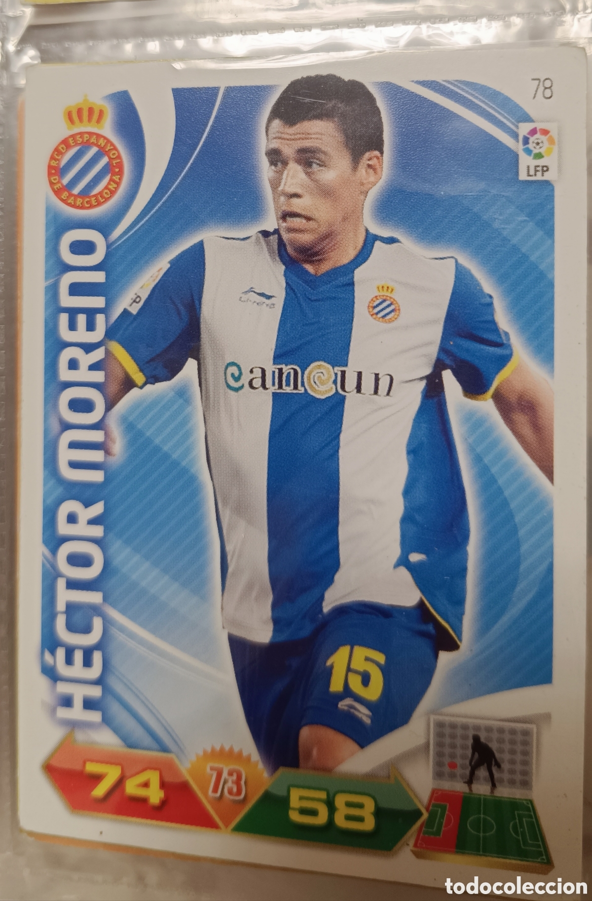 Cromos de f&uacute;tbol: 78 H&eacute;ctor moreno Liga adrenalyn 11/12