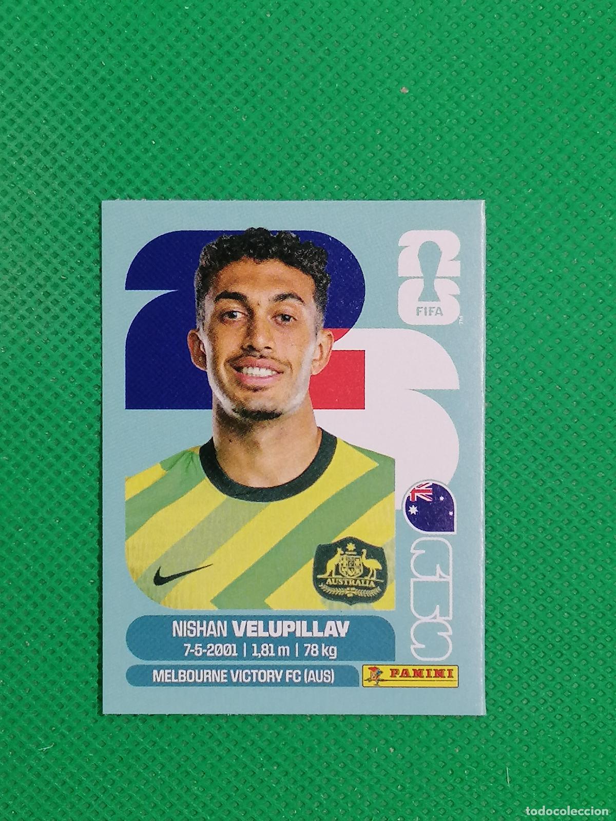 Cromos de f&uacute;tbol: NISHAN VELUPILLAY AUSTRALIA AUS UPDATE SET ⚽ PANINI FIFA MUNDIAL WORLD CUP 26 2026 STICKER ⚽