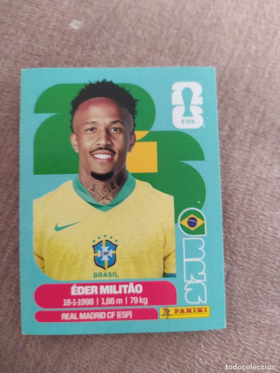 Cromos de f&uacute;tbol: BRA 05 EDER MILITAO 5 Brasil Mundial 2026 Panini