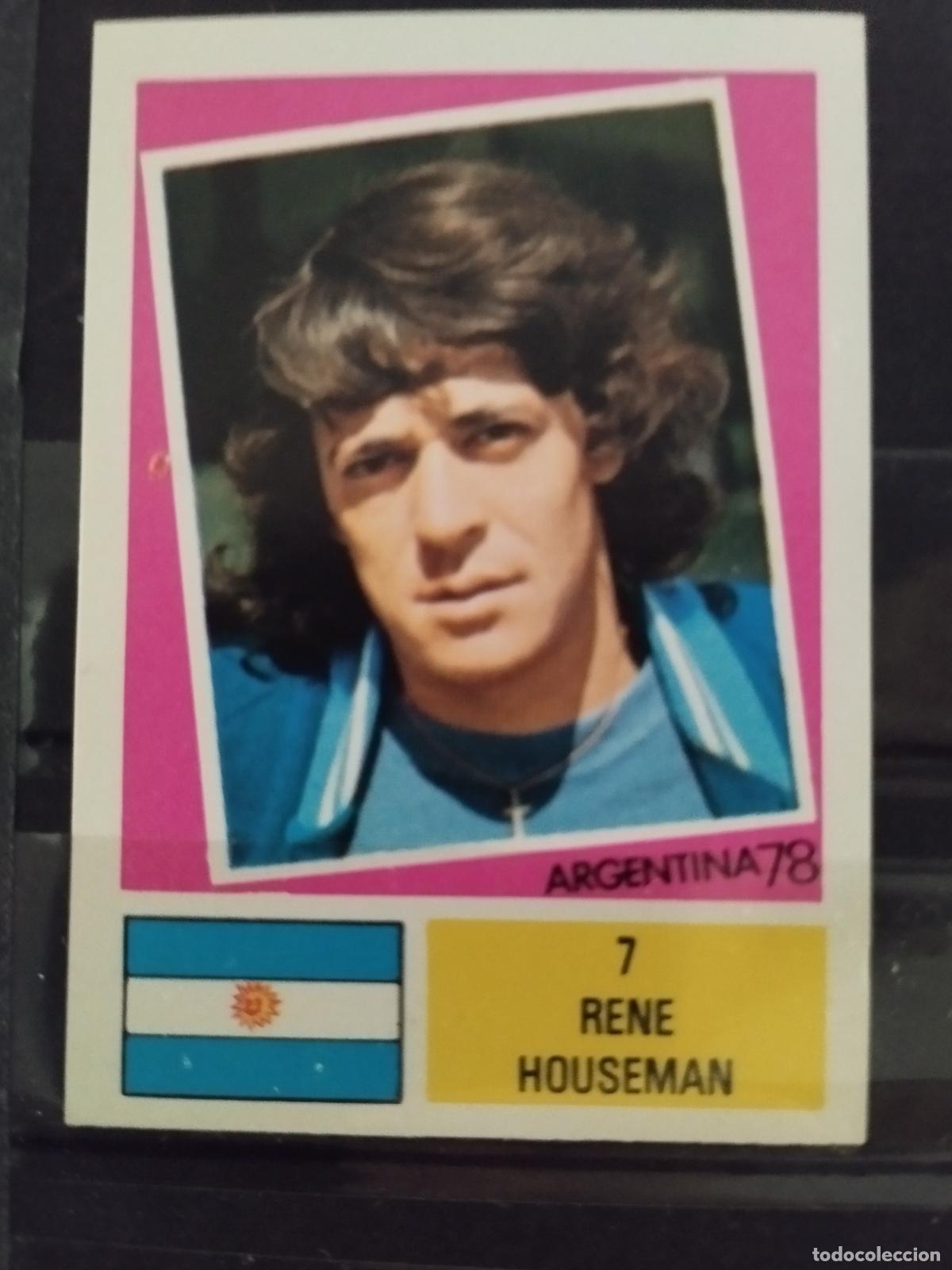 Cromos de f&uacute;tbol: MUNDIAL DE FUTBOL ARGENTINA 1978. ED. FHER. N 7. RENE HOUSEMAN. ARGENTINA.