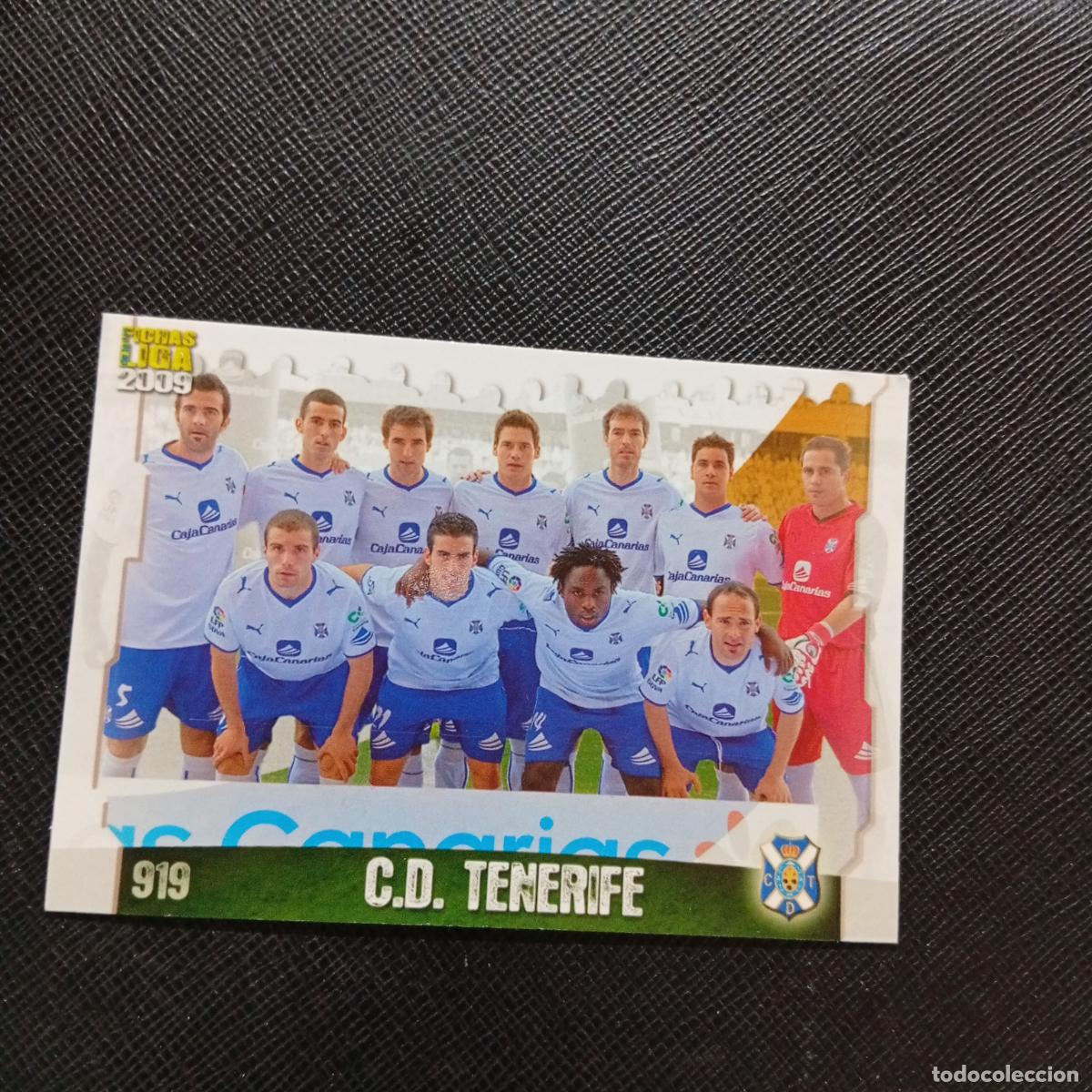 Cromos de f&uacute;tbol: 919 ALINEACION TENERIFE MUNDICROMO QUIZ GAME 2008 2009 FUTBOL 08 09 - A212 PG40