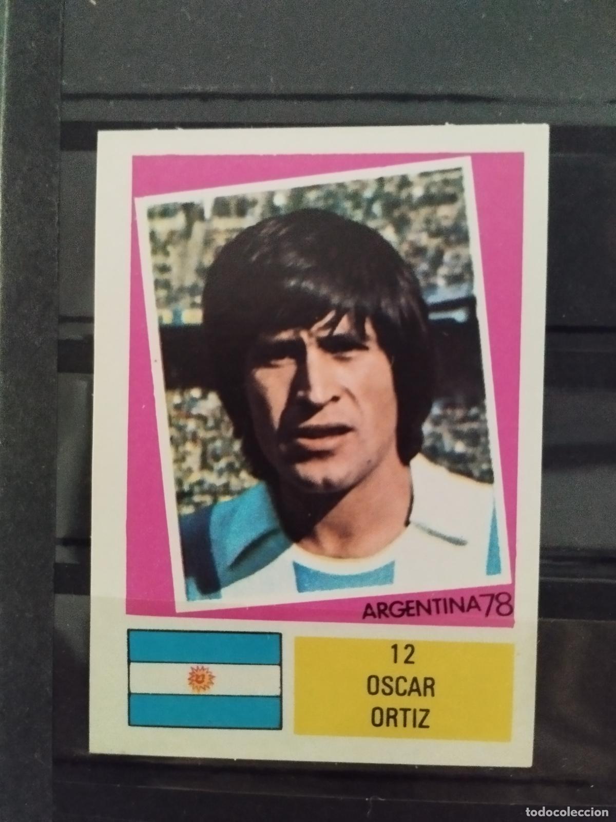 Cromos de f&uacute;tbol: MUNDIAL DE FUTBOL ARGENTINA 1978. ED. FHER. N 12. OSCAR ORTIZ. ARGENTINA.