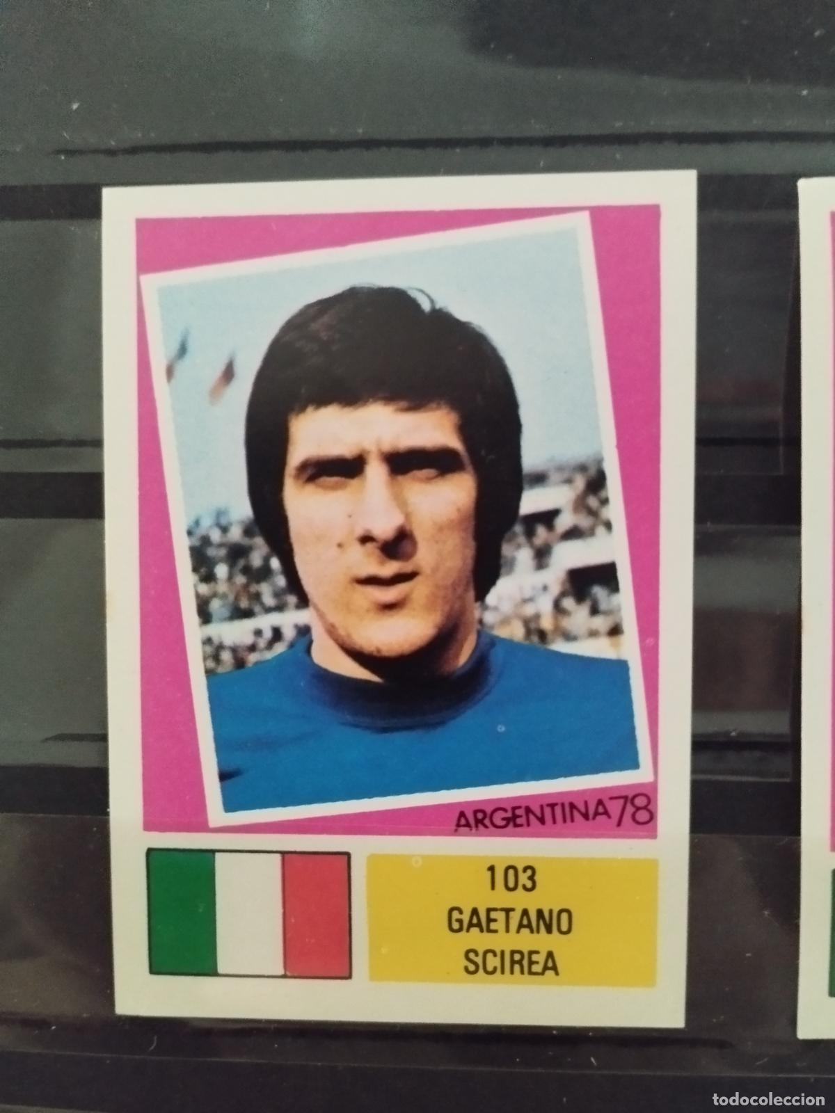 Cromos de f&uacute;tbol: MUNDIAL DE FUTBOL ARGENTINA 1978. ED. FHER. N 103. GAETANO SCIREA. ITALIA