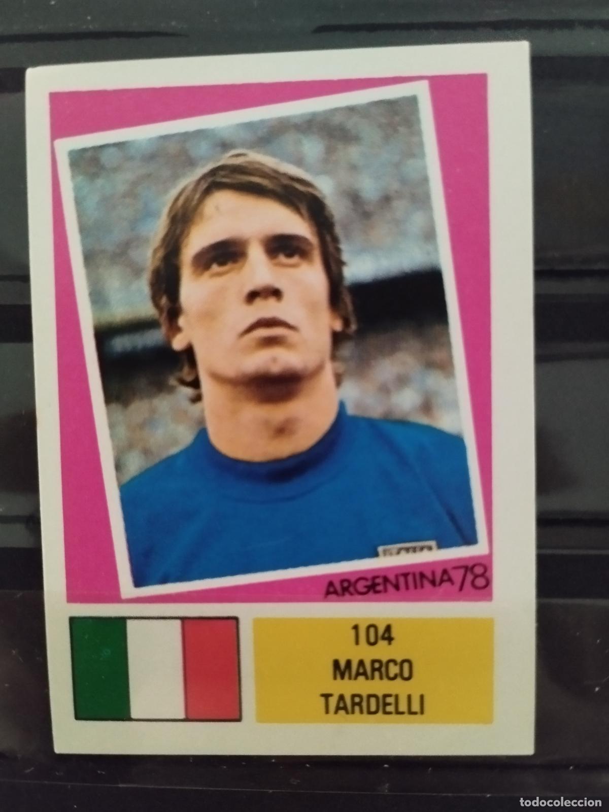 Football Stickers: MUNDIAL DE FUTBOL ARGENTINA 1978. ED. FHER. N 104. MARCO TARDELLI. ITALIA.