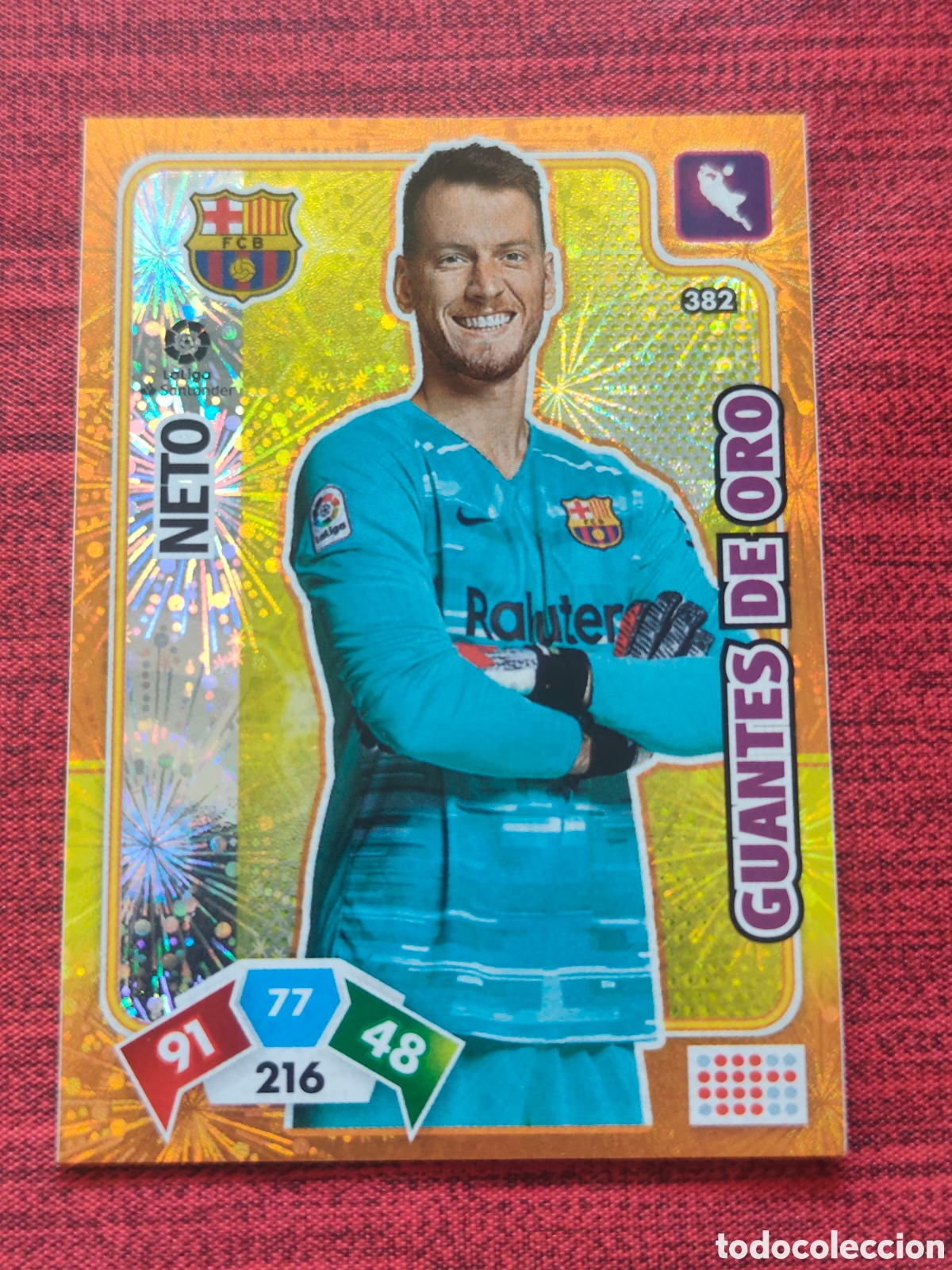 Cartes &agrave; collectionner de Football: GUANTES DE ORO 382 NETO FC BARCELONA ADRENALYN XL 2019 2020