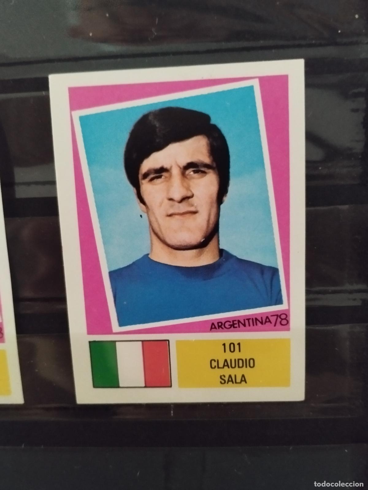Cromos de f&uacute;tbol: MUNDIAL DE FUTBOL ARGENTINA 1978. ED. FHER. N 101. CLAUDIO SALA. ITALIA.