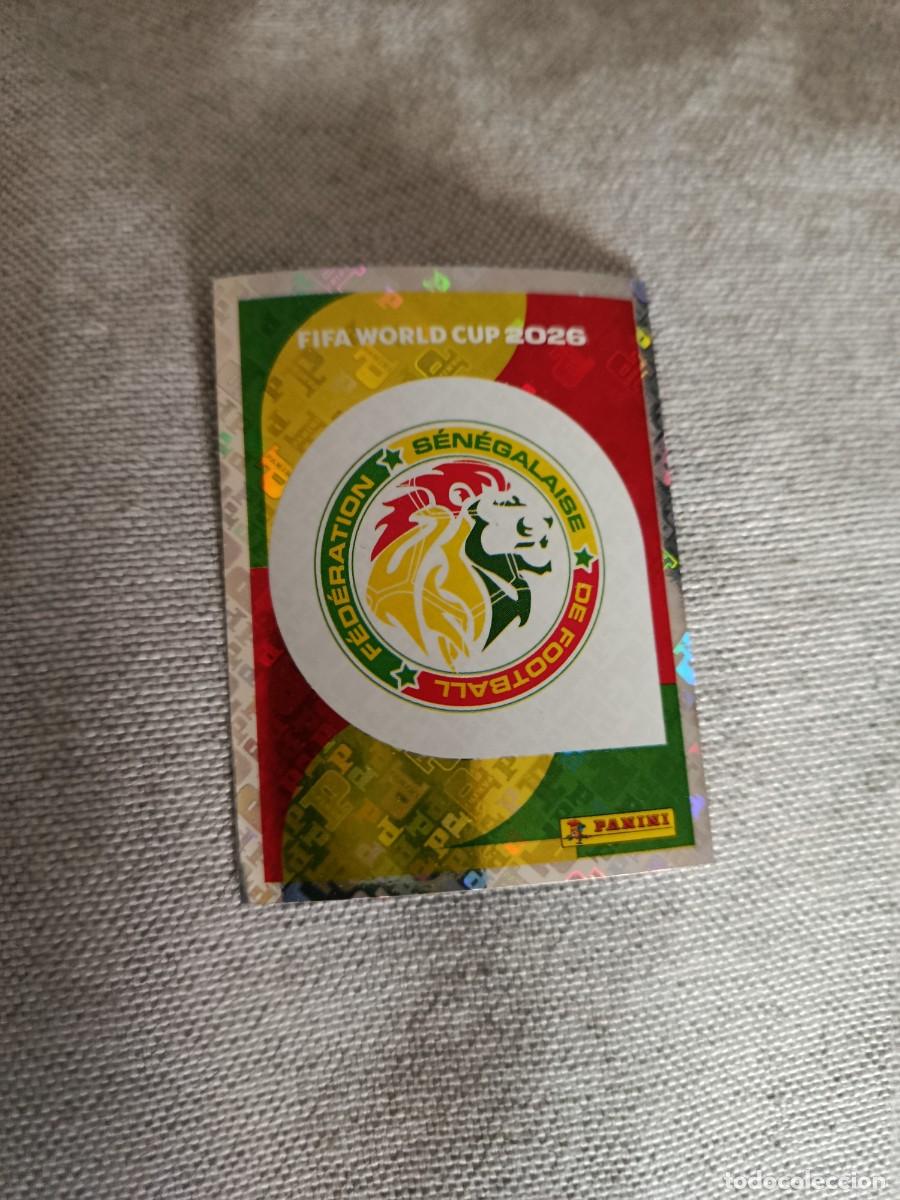 Cromos de f&uacute;tbol: Mundial Estados Unidos-Mexico-Canad&aacute; 2026. 1- Escudo. Senegal. Nunca pegado.