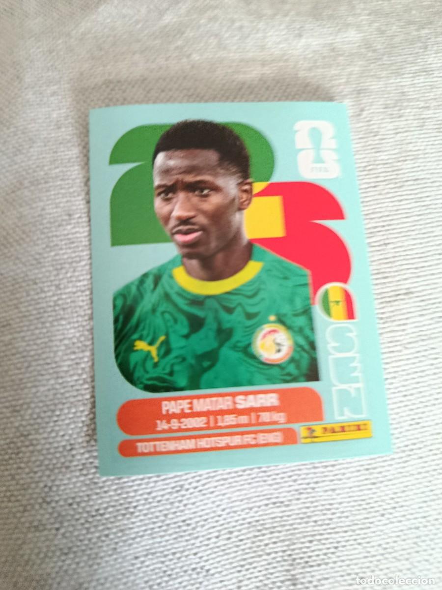 Cromos de f&uacute;tbol: Mundial Estados Unidos-Mexico-Canad&aacute; 2026. 10- Sarr. Senegal. Nunca pegado.