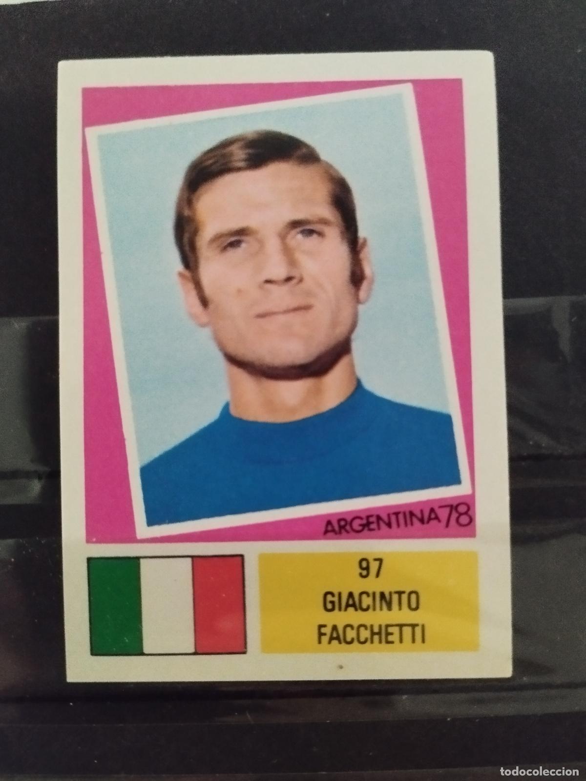 Football Stickers: MUNDIAL DE FUTBOL ARGENTINA 1978. ED. FHER. N 97. GIACINTO FACCHETTI. ITALIA.