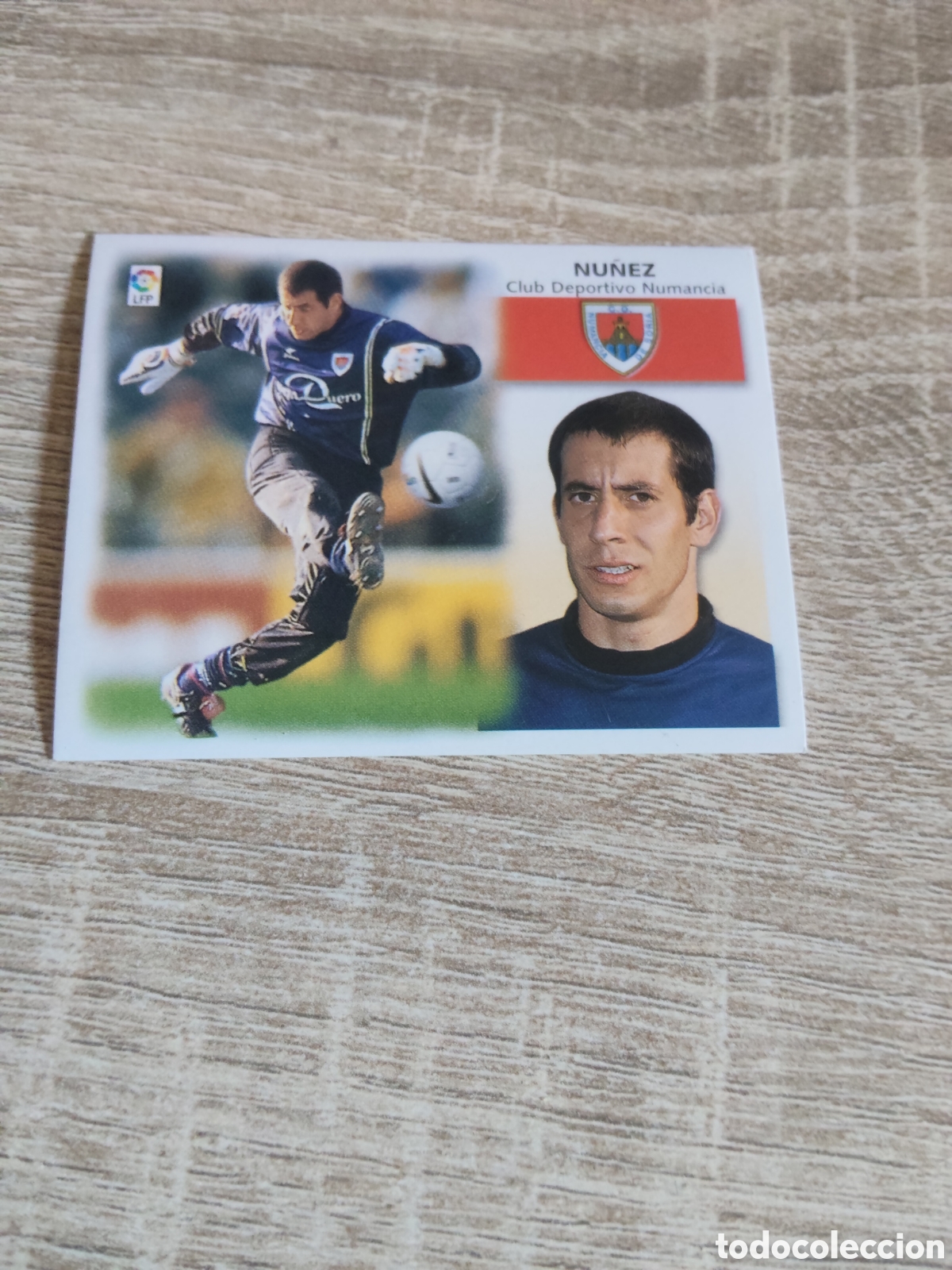 Cromos de f&uacute;tbol: N&uacute;&ntilde;ez coloca Numancia liga 1999 2000 99 00 ediciones este nuevo