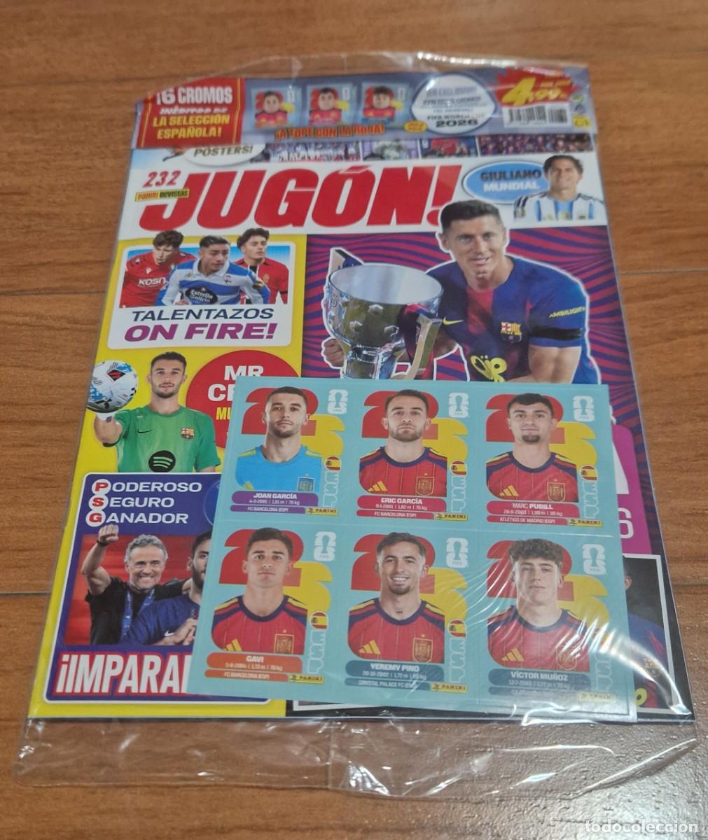 Cromos de Futebol: REVISTA JUGON 232 ACTUALIZACION ESPA&Ntilde;A MUNDIAL 2026-PANINI