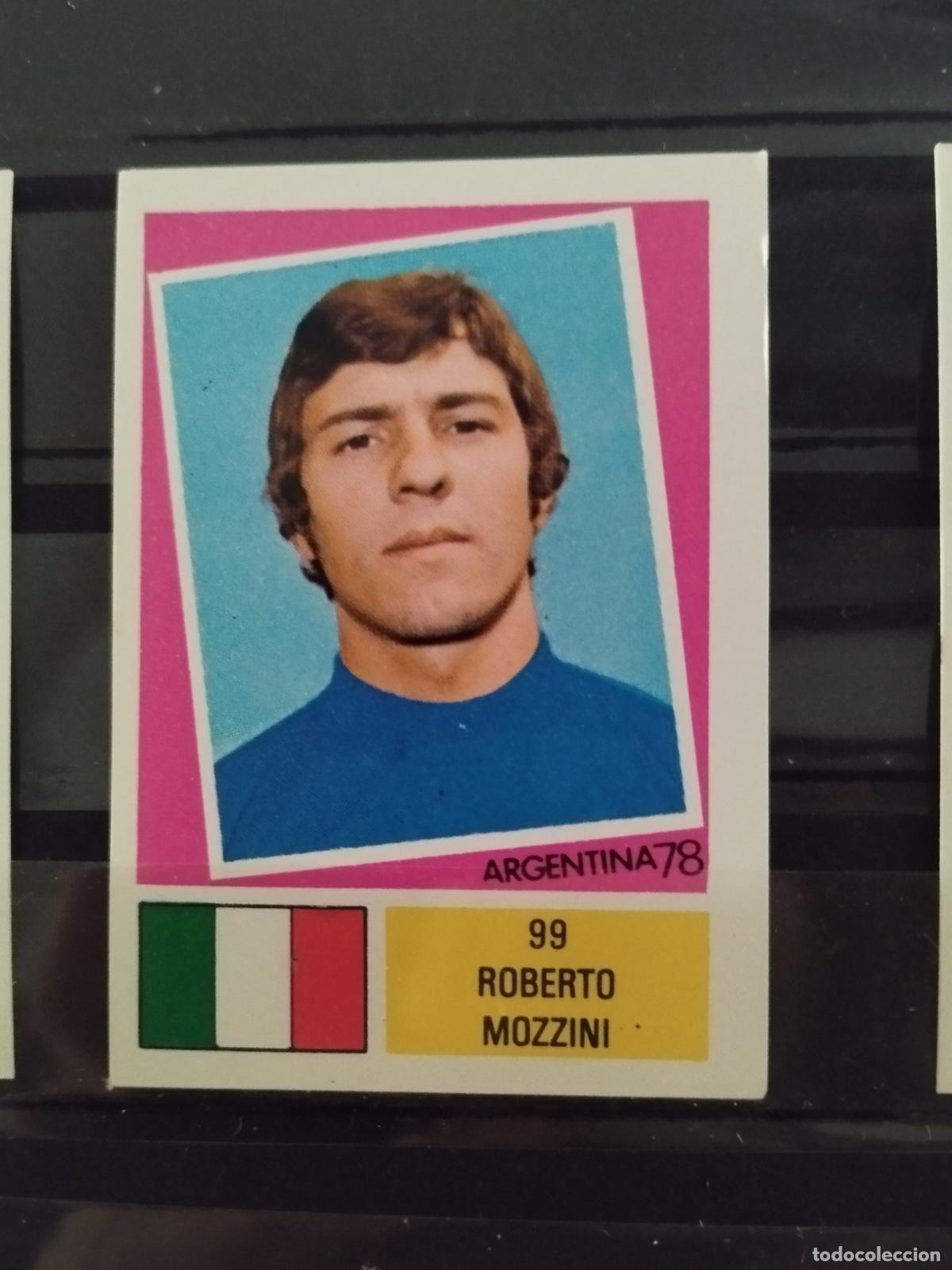 Cromos de f&uacute;tbol: MUNDIAL DE FUTBOL ARGENTINA 1978. ED. FHER. N 99. ROBERTO MOZZINI. ITALIA.