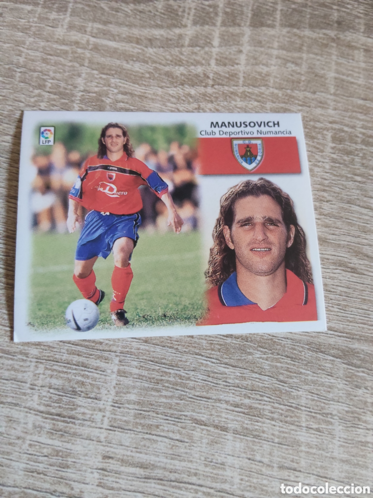 Cromos de f&uacute;tbol: Manusovich coloca Numancia liga 1999 2000 99 00 ediciones este nuevo